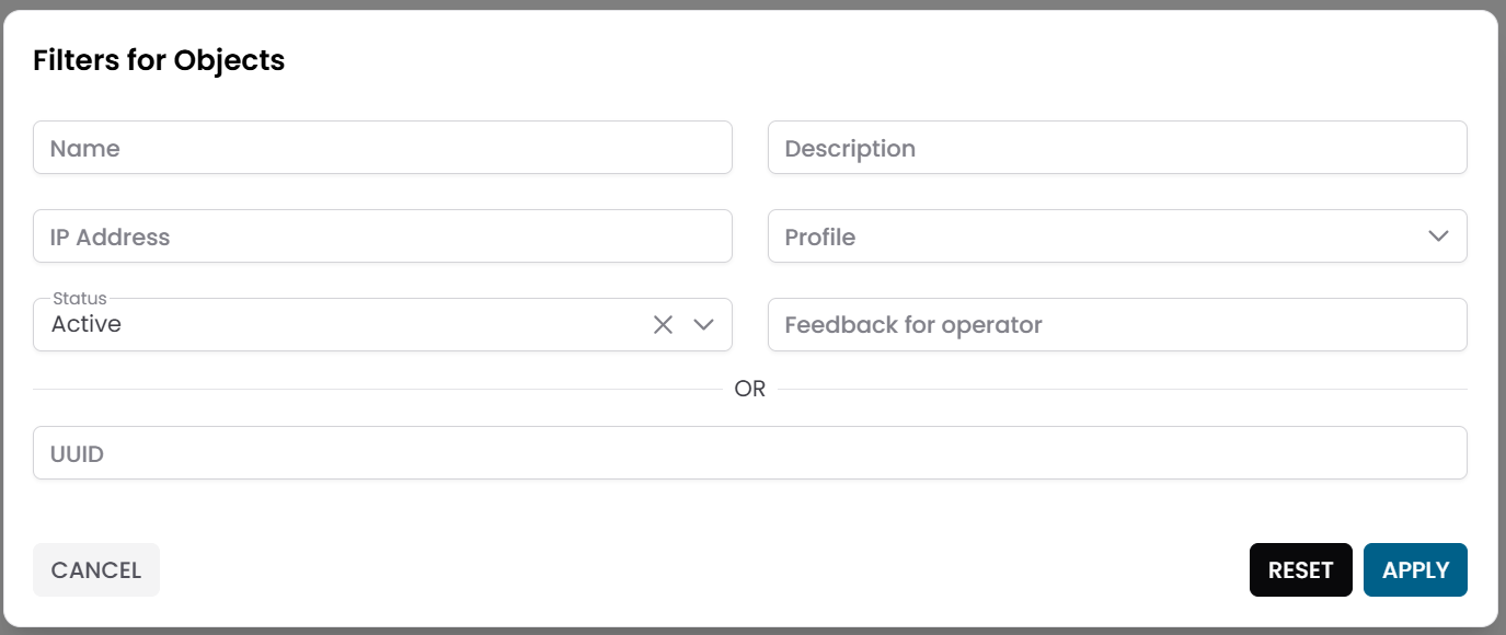 Objects - XAUTOMATA Documentation
