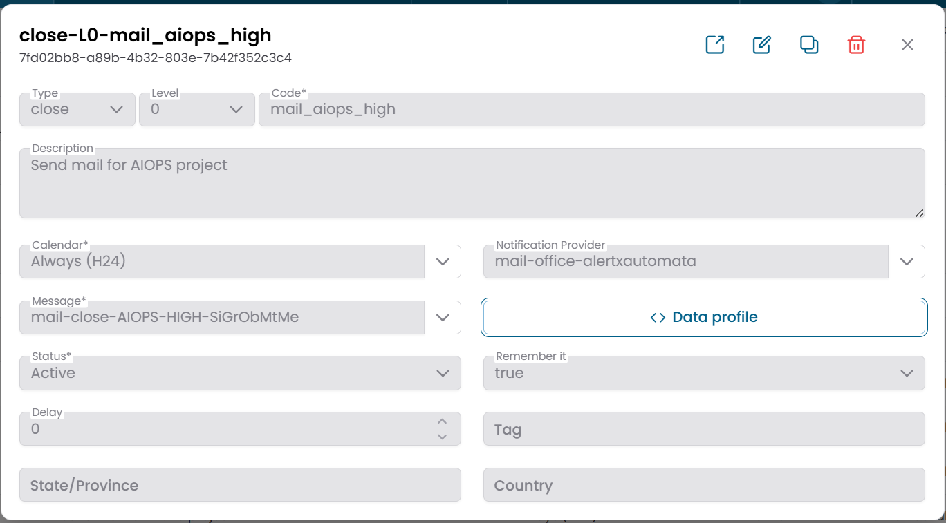 Dispatcher edit dialog